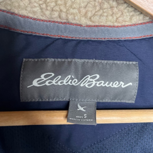 EDDIE BAUER Men’s Sherpa Fleece Full Zip Jacket Oversized Small - Picture 9 of 11